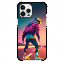 Skateboarding Case For iPhone Samsung Galaxy Pixel OnePlus Vivo Xiaomi Asus Sony Motorola Nokia - Skateboarding On Road Pop Art
