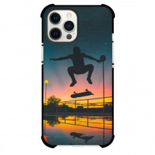 Skateboarding Case For iPhone Samsung Galaxy Pixel OnePlus Vivo Xiaomi Asus Sony Motorola Nokia - Skateboarding Silhoutte Sunset Background