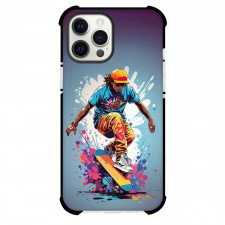 Skateboarding Case For iPhone Samsung Galaxy Pixel OnePlus Vivo Xiaomi Asus Sony Motorola Nokia - Skateboarding Watercolor Background