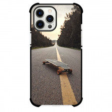 Skateboarding Case For iPhone Samsung Galaxy Pixel OnePlus Vivo Xiaomi Asus Sony Motorola Nokia - Skateboard On The Road Illustration
