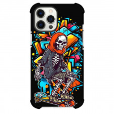 Skateboarding Case For iPhone Samsung Galaxy Pixel OnePlus Vivo Xiaomi Asus Sony Motorola Nokia - Skull Skateboarding Cartoon Art