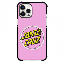 Skateboarding Santa Cruz Case For iPhone Samsung Galaxy Pixel OnePlus Vivo Xiaomi Asus Sony Motorola Nokia - Santa Cruz Pink Logo Pink Background