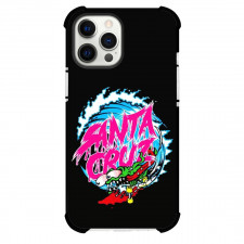 Skateboarding Santa Cruz Case For iPhone Samsung Galaxy Pixel OnePlus Vivo Xiaomi Asus Sony Motorola Nokia - Santa Cruz Wave Logo Black Background