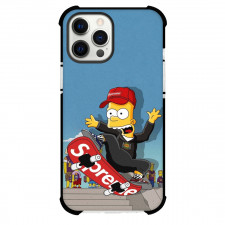Skateboarding Supreme Case For iPhone Samsung Galaxy Pixel OnePlus Vivo Xiaomi Asus Sony Motorola Nokia - Supreme Simpson Skateboarding Illustration