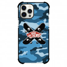 Skateboarding Vans Case For iPhone Samsung Galaxy Pixel OnePlus Vivo Xiaomi Asus Sony Motorola Nokia - Vans Logo Camouflage Background