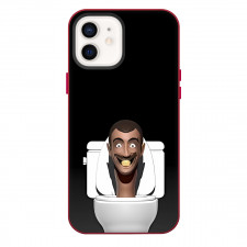 Skibidi Toilet Phone Case For iPhone Samsung Galaxy Pixel OnePlus Vivo Xiaomi Asus Sony Motorola Nokia - Skibidi Toilet Smiling Cartoon Art On Dark Background