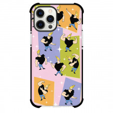 SkinnyDip Cartoon Network Phone Case For iPhone Samsung Galaxy Pixel OnePlus Vivo Xiaomi Asus Sony Motorola Nokia - Cartoon Network x SkinnyDip Johnny Bravo Retro Pattern Cartoon Poster