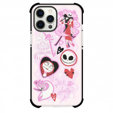 SkinnyDip Disney Phone Case For iPhone Samsung Galaxy Pixel OnePlus Vivo Xiaomi Asus Sony Motorola Nokia - Nightmare Before Christmas Jack Sally Pink Gothic Cute Love Poster
