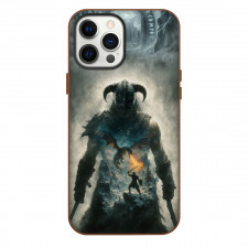 The Elder Scrolls V Skyrim Phone Case For iPhone Samsung Galaxy Pixel OnePlus Vivo Xiaomi Asus Sony Motorola Nokia - The Elder Scrolls V Skyrim Warrior Fight Dragon Poster