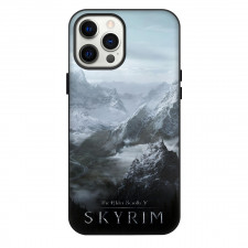 The Elder Scrolls V Skyrim Phone Case For iPhone Samsung Galaxy Pixel OnePlus Vivo Xiaomi Asus Sony Motorola Nokia - The Elder Scrolls V Skyrim Winter Mountain Landscape Poster