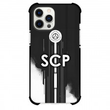 SCP Secret Laboratory Phone Case For iPhone Samsung Galaxy Pixel OnePlus Vivo Xiaomi Asus Sony Motorola Nokia - SCP Secret Laboratory Logo on Black Vertical Background