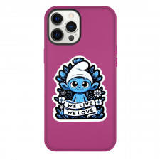 Smurf Cat Phone Case For iPhone Samsung Galaxy Pixel OnePlus Vivo Xiaomi Asus Sony Motorola Nokia - Blue Body Smurf Cat Portrait