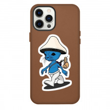 Smurf Cat Phone Case For iPhone Samsung Galaxy Pixel OnePlus Vivo Xiaomi Asus Sony Motorola Nokia - Smurf Look Mushroom Head and a Cat Face