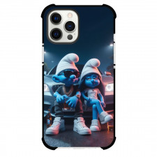 The Smurfs Case For iPhone Samsung Galaxy Pixel OnePlus Vivo Xiaomi Asus Sony Motorola Nokia - Brainy And Smurfette Chilling in their Car