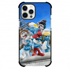 The Smurfs Case For iPhone Samsung Galaxy Pixel OnePlus Vivo Xiaomi Asus Sony Motorola Nokia - Characters Vacationing in Paris Portrait