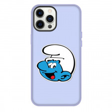 The Smurfs Grouchy Smurf Case For iPhone Samsung Galaxy Pixel OnePlus Vivo Xiaomi Asus Sony Motorola Nokia - Grouchy Head Sticker Art