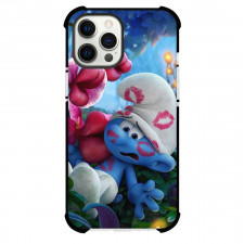 The Smurfs Case For iPhone Samsung Galaxy Pixel OnePlus Vivo Xiaomi Asus Sony Motorola Nokia - Smurf Caught by Kissing Flower Portrait