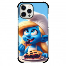 The Smurfs Smurfette Case For iPhone Samsung Galaxy Pixel OnePlus Vivo Xiaomi Asus Sony Motorola Nokia - Smurfette Happy Eating Blueberry Cake