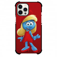 The Smurfs Smurfette Case For iPhone Samsung Galaxy Pixel OnePlus Vivo Xiaomi Asus Sony Motorola Nokia - Smurfette Red Dress in Red Background