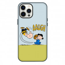 Snoopy Phone Case For iPhone and Samsung Galaxy Devices - Lucy And Charlie Playing Football