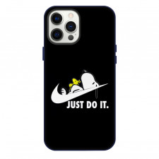 Snoopy Phone Case For iPhone and Samsung Galaxy Devices - Sleeping On Nike Logo