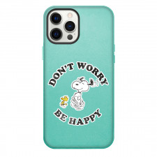 Snoopy Phone Case For iPhone and Samsung Galaxy Devices - Woodstock And Snoopy Dont Worry Be Happy