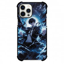 Solo Leveling Sung Jinwoo For iPhone Samsung Galaxy Pixel OnePlus Vivo Xiaomi Asus Sony Motorola Nokia - Sung Jinwoo Portrait Blue Black Background