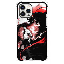 Solo Leveling Phone Case For iPhone Samsung Galaxy Pixel OnePlus Vivo Xiaomi Asus Sony Motorola Nokia - Solo Leveling Sung JinWoo And Igris Black Red Anime Art
