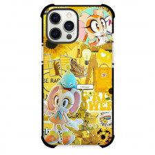 Sonic The Hedgehog Cream Phone Case For iPhone and Samsung Galaxy Devices - Cream Collage Yellow Background