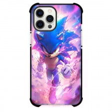 Sonic The Hedgehog Phone Case For iPhone and Samsung Galaxy Devices - Sonic The Hedgehog Lightning Anime Style Art