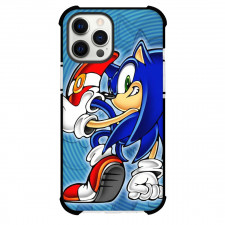 Sonic The Hedgehog Phone Case For iPhone and Samsung Galaxy Devices - Sonic The Hedgehog Pattern Art Background