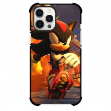 Sonic The Hedgehog Shadow The Hedgehog Phone Case For iPhone and Samsung Galaxy Devices - Shadow The Hedgehog Running Illustration