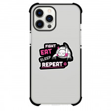So I Am A Spider So What Kumoko Phone Case For iPhone Samsung Galaxy Pixel OnePlus Vivo Xiaomi Asus Sony Motorola Nokia - Kumoko Fight Eat Sleep Repeat Sticker