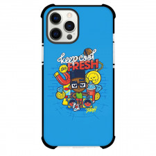 Subway Surfers Fresh Phone Case For iPhone Samsung Galaxy Pixel OnePlus Vivo Xiaomi Asus Sony Motorola Nokia - Subway Surfers Fresh Stay Keep Cool Sticker On Blue Background