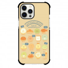 Sumikko Gurashi Phone Case For iPhone Samsung Galaxy Pixel OnePlus Vivo Xiaomi Asus Sony Motorola Nokia - Sumikko Gurashi Characters Bread Collage On Brown Background