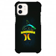 Surfing Hurley Phone Case For iPhone Samsung Galaxy Pixel OnePlus Vivo Xiaomi Asus Sony Motorola Nokia - Surfing Hurley Logo With Shark On Dark Background