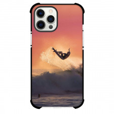 Surfing Phone Case For iPhone Samsung Galaxy Pixel OnePlus Vivo Xiaomi Asus Sony Motorola Nokia - Surfing Man Jumping Over The Wave Poster