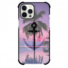 Surfing Pura Vida Phone Case For iPhone Samsung Galaxy Pixel OnePlus Vivo Xiaomi Asus Sony Motorola Nokia - Surfing Pura Vida Anchor On Pink Background