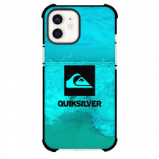 Surfing Quiksilver Phone Case For iPhone Samsung Galaxy Pixel OnePlus Vivo Xiaomi Asus Sony Motorola Nokia - Surfing Quiksilver Logo On Blue Wave Poster