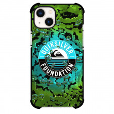 Surfing Quiksilver Phone Case For iPhone Samsung Galaxy Pixel OnePlus Vivo Xiaomi Asus Sony Motorola Nokia - Surfing Quiksilver Foundation Logo On Alga Background