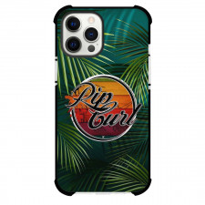 Surfing Rip Curl Phone Case For iPhone Samsung Galaxy Pixel OnePlus Vivo Xiaomi Asus Sony Motorola Nokia - Surfing Rip Curl Concept Logo On Coconut Leaves Background