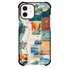 Surfing Phone Case For iPhone Samsung Galaxy Pixel OnePlus Vivo Xiaomi Asus Sony Motorola Nokia - Surfing Summer Beach Turtle Surfing Collage Poster