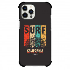Surfing Phone Case For iPhone Samsung Galaxy Pixel OnePlus Vivo Xiaomi Asus Sony Motorola Nokia - Surfing Surf California Summer Time 2020 Illustration Art On Black Background
