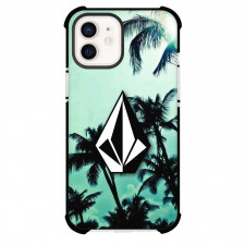 Surfing Volcom Phone Case For iPhone Samsung Galaxy Pixel OnePlus Vivo Xiaomi Asus Sony Motorola Nokia - Surfing Volcom Icon ON Palm Tree And Sky Background