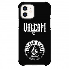 Surfing Volcom Phone Case For iPhone Samsung Galaxy Pixel OnePlus Vivo Xiaomi Asus Sony Motorola Nokia - Surfing Volcom Vintage Vector Logo On Black Background