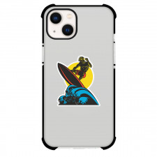 Surfing Phone Case For iPhone Samsung Galaxy Pixel OnePlus Vivo Xiaomi Asus Sony Motorola Nokia - Surfing Wind Cartoon Sticker