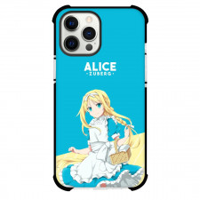 Sword Art Online Alice Zuberg Phone Case For iPhone Samsung Galaxy Pixel OnePlus Vivo Xiaomi Asus Sony Motorola Nokia - Alice Zuberg Smiling Blue Background