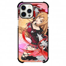 Sword Art Online Asuna Phone Case For iPhone Samsung Galaxy Pixel OnePlus Vivo Xiaomi Asus Sony Motorola Nokia - Asuna Attacking Surrounding Red Flare