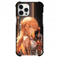 Sword Art Online Asuna Phone Case For iPhone Samsung Galaxy Pixel OnePlus Vivo Xiaomi Asus Sony Motorola Nokia - Asuna Holding Sword Side Portrait