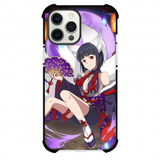 Sword Art Online Kirigaya Suguha Phone Case For iPhone Samsung Galaxy Pixel OnePlus Vivo Xiaomi Asus Sony Motorola Nokia - Kirigaya Suguha Holding Fan Violet Moon Background